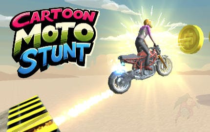 Cartoon Moto Stunt