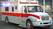City Ambulance Car Driving
