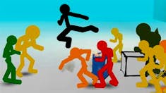 Stickman Street Fighting 3D