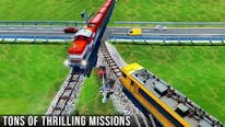 Uphill Station Bullet Passenger Train Drive Game